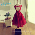 New Fashion Lace Appliques Sequined Red Prom Dress